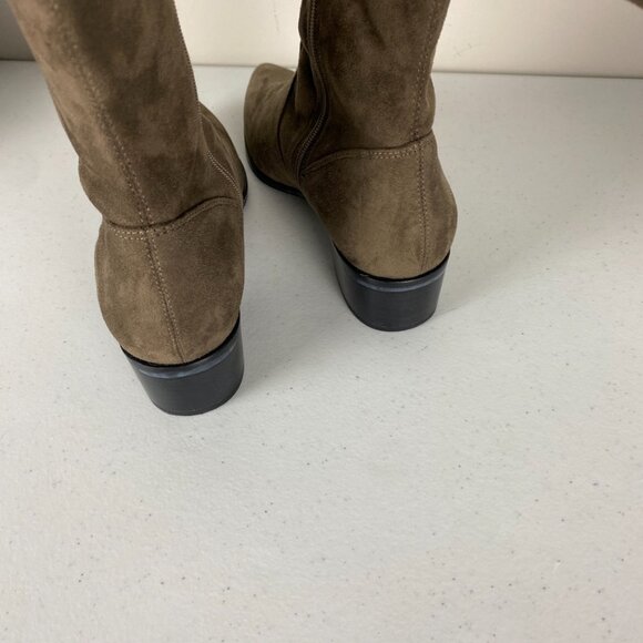 Marc Fisher Over the Knee Boots Suede Brown Pointed Toes Womens 8 - Picture 6 of 8